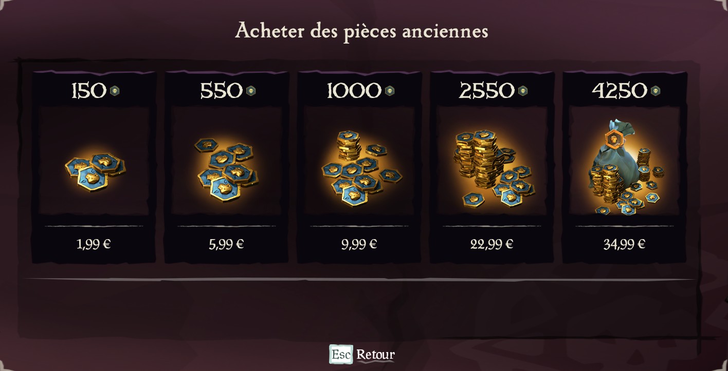 Sea of Thieves Pièces anciennes, comment en obtenir ? GAMEWAVE